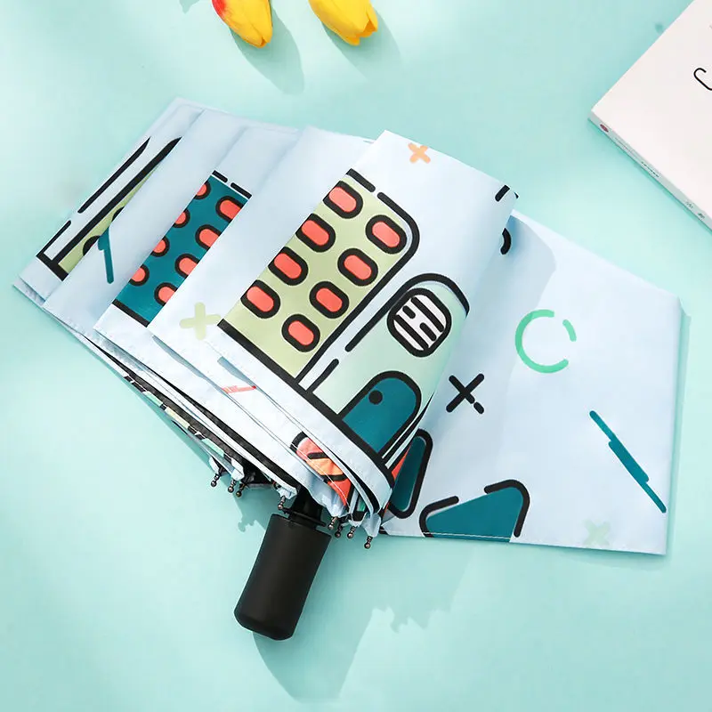 Full automatic umbrella female sunny and rainy dual purpose folding sun umbrella sunscreen anti ultraviolet lovely girl's black
Full automatic umbrella female sunny and rainy dual purpose folding sun umbrella sunscreen anti ultraviolet lovely girl's black