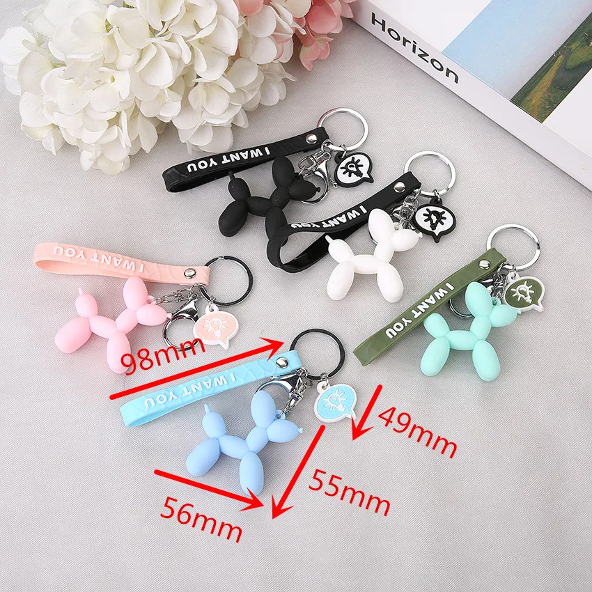 Cartoon Balloon Dog Keychain Colorful Soft Rubber PVC Lovely Dog Keychains For Women Key Chain Car Key Ring Bag Pendant Jewelry
Cartoon Balloon Dog Keychain Colorful Soft Rubber PVC Lovely Dog Keychains For Women Key Chain Car Key Ring Bag Pendant Jewelry