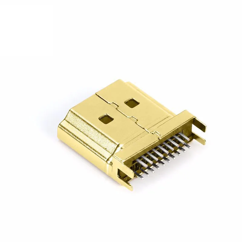 100pcs/lot Gold Sliver Plated HDMI A Type Male Plug connector HDMI Jack Splint 1.6mm
100pcs/lot Gold Sliver Plated HDMI A Type Male Plug connector HDMI Jack Splint 1.6mm