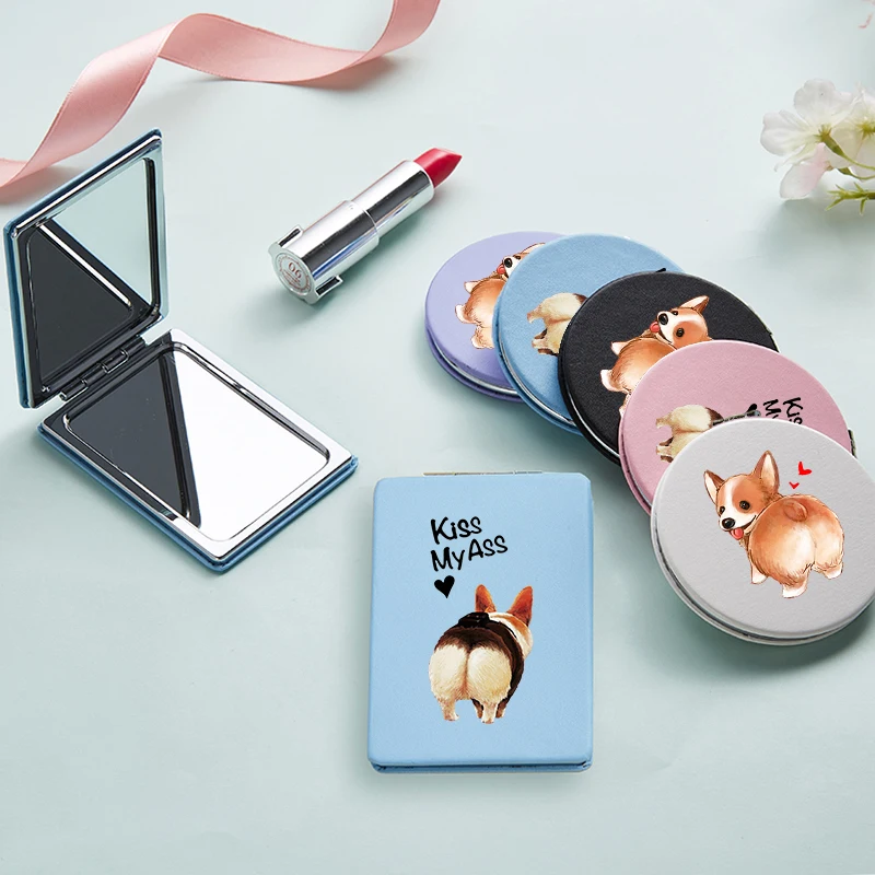 Cute Corgi Makeup Cute Mirror with Double Side Cartoon Portable Travel Folding Magnifying Compact Pocket Cosmetic Vanity Mirrors
Cute Corgi Makeup Cute Mirror with Double Side Cartoon Portable Travel Folding Magnifying Compact Pocket Cosmetic Vanity Mirrors