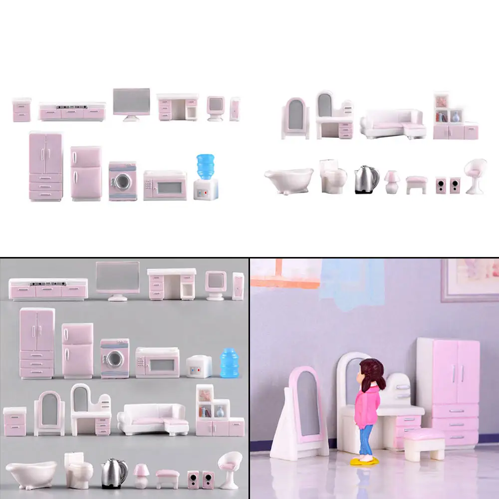 11Pcs/Set Miniature Dollhouse Bedroom Resin Simulation Furniture Model Kids Toy Furniture Resin Small Ornaments
11Pcs/Set Miniature Dollhouse Bedroom Resin Simulation Furniture Model Kids Toy Furniture Resin Small Ornaments