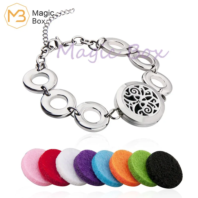 Newest Design Fashion 25mm locket 316L Stainless Steel Essential Oil Diffuser Bracelet with 8Pads
Newest Design Fashion 25mm locket 316L Stainless Steel Essential Oil Diffuser Bracelet with 8Pads