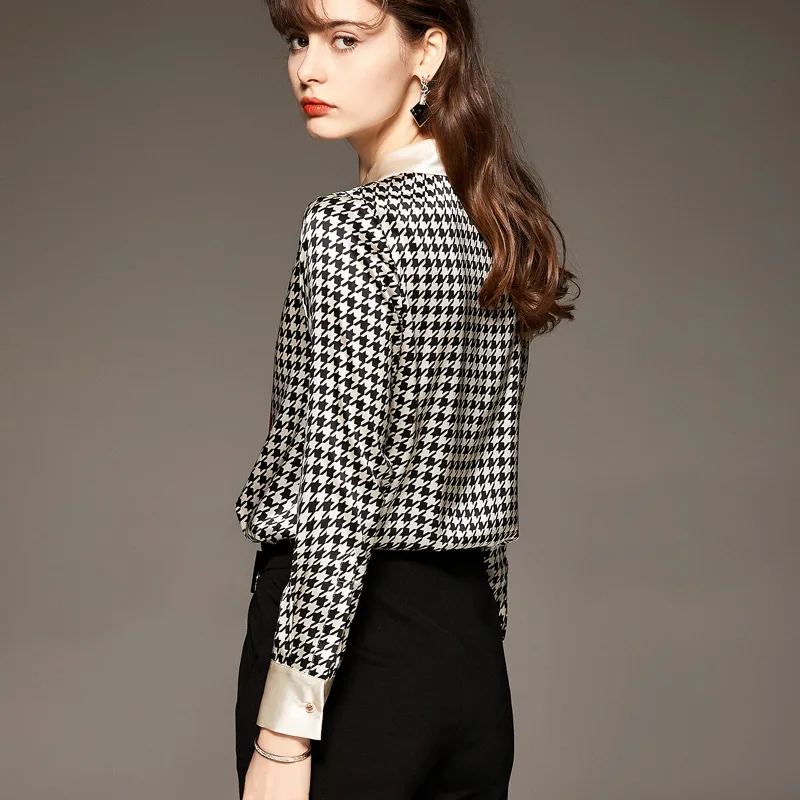 SHUCHAN Print Shirts Women 2021 High Street Turn-down Collar Silk Spandex Long Sleeve Blouse Fashion Clothes Woman
SHUCHAN Print Shirts Women 2021 High Street Turn-down Collar Silk Spandex Long Sleeve Blouse Fashion Clothes Woman