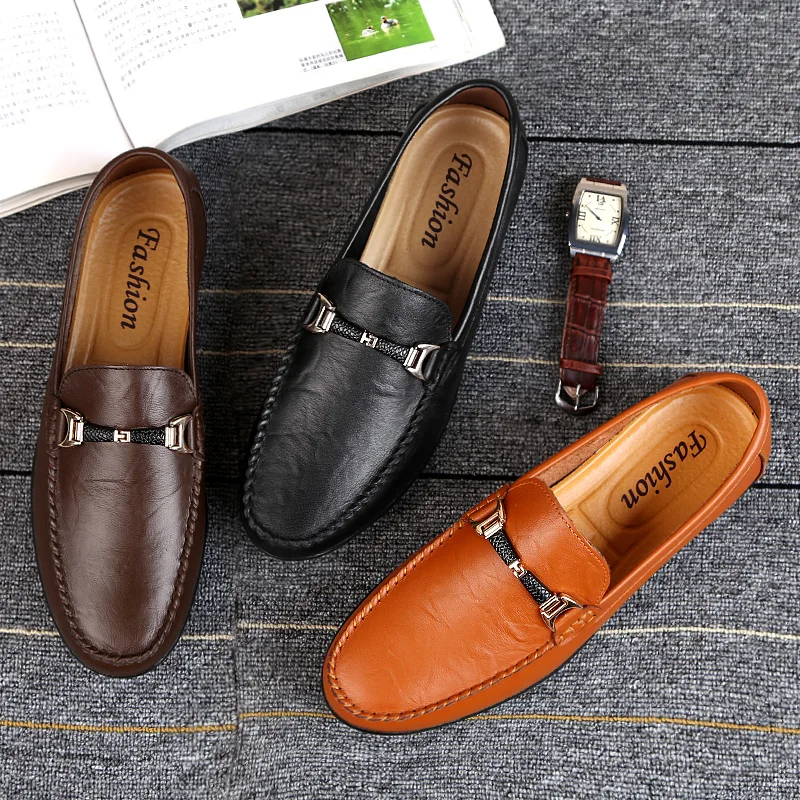 Genuine Leather Mens Shoes slip on Casual Luxury Brand Men Loafers outdoor Breathable Driving Shoes men Moccasins Zapatos
Genuine Leather Mens Shoes slip on Casual Luxury Brand Men Loafers outdoor Breathable Driving Shoes men Moccasins Zapatos