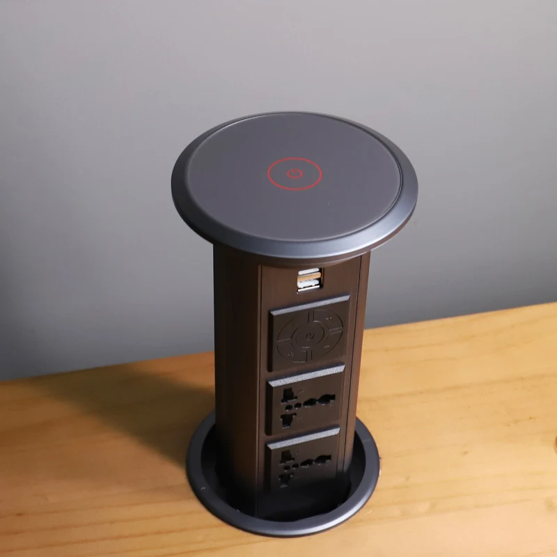 electric Motorized power outlet kitchen pop up socket with bluetooth and wireless charging/waterproof intelligent pop up socket
electric Motorized power outlet kitchen pop up socket with bluetooth and wireless charging/waterproof intelligent pop up socket