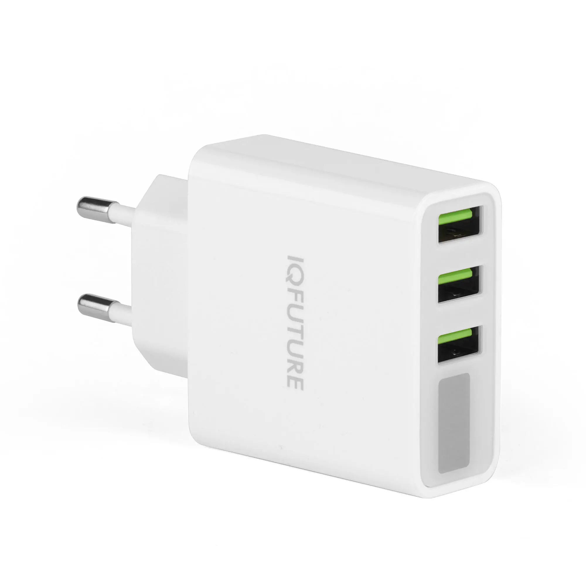 Сетевая зарядка IQFuture IQ TA35 на 3 USB LED экран. Белый|Комплектующие для ремонта