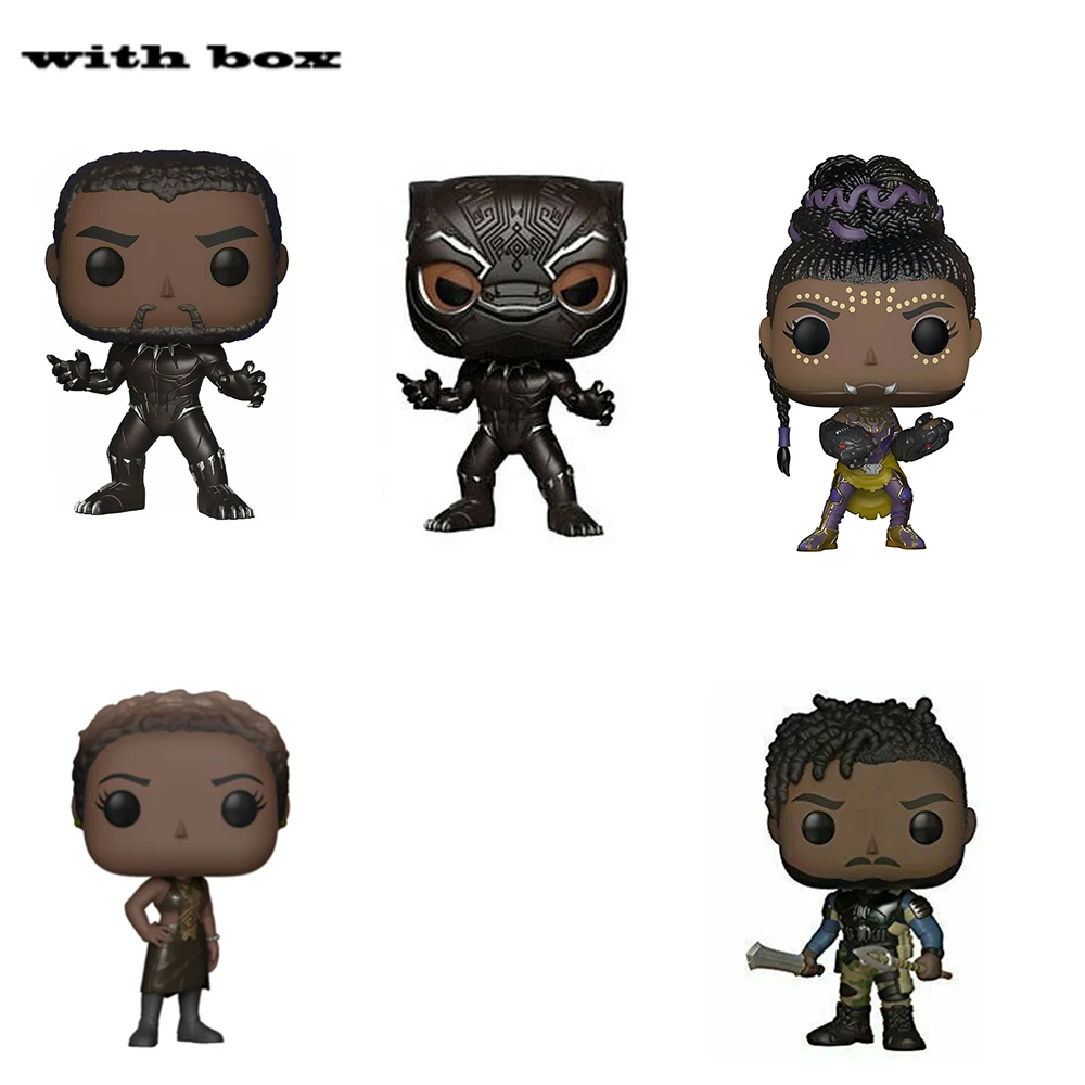 POP Black Panther Erik Killmonger Shuri with box Action Figure Collectible Model toys for chlidren
POP Black Panther Erik Killmonger Shuri with box Action Figure Collectible Model toys for chlidren