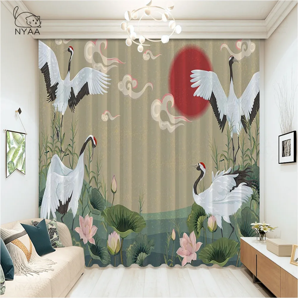 Pastoral Green Print Lotus Leaf Curtain Home Door Curtains For Elegant Room Canada Curtains For Kitchen Windows Micro Shading
Pastoral Green Print Lotus Leaf Curtain Home Door Curtains For Elegant Room Canada Curtains For Kitchen Windows Micro Shading