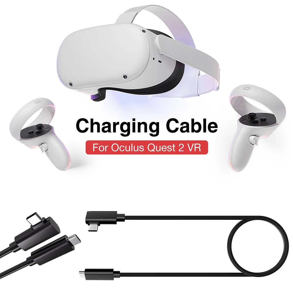 5m Charging Cable For Oculus Quest 2 VR Gaming USB C 90 Degree Data Line Virtual Reality Headset Link Power Wire Tablet Cord
5m Charging Cable For Oculus Quest 2 VR Gaming USB C 90 Degree Data Line Virtual Reality Headset Link Power Wire Tablet Cord
