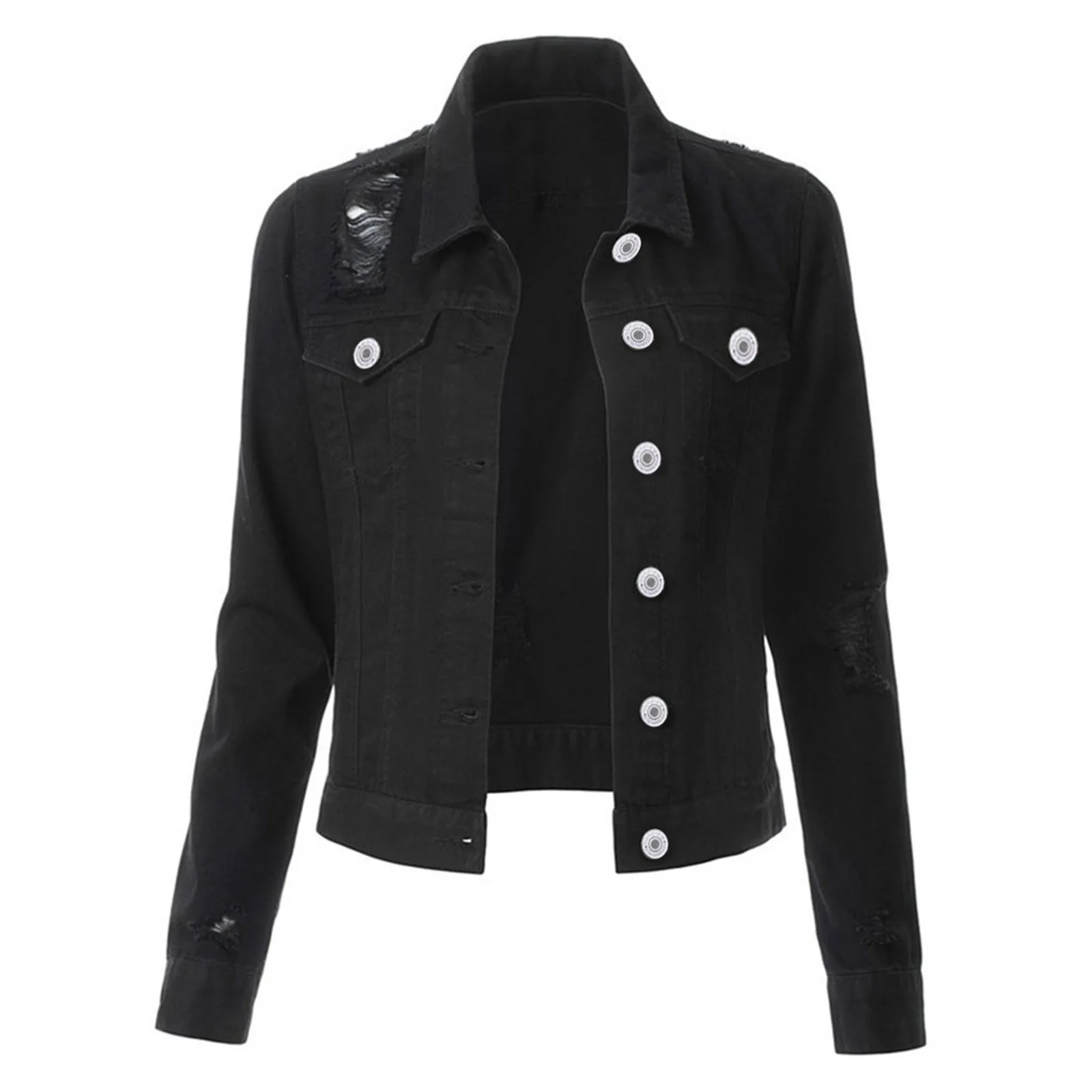 Autumn Winter Korean Denim Jacket Women Slim Long High Waisted Coat Women Harajuku Frayed Navy Blue Plus Size Jeans Coats 4
Autumn Winter Korean Denim Jacket Women Slim Long High Waisted Coat Women Harajuku Frayed Navy Blue Plus Size Jeans Coats 4