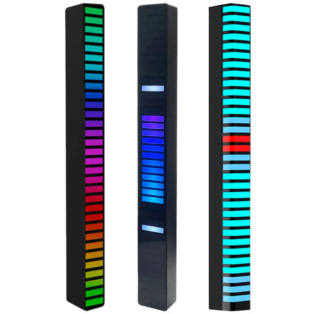 

RGB-подсветка с голосовой активацией, музыкальный ритм, цветное приложение с Bluetooth, атмосферный светильник для автомобиля, украшение для дома...