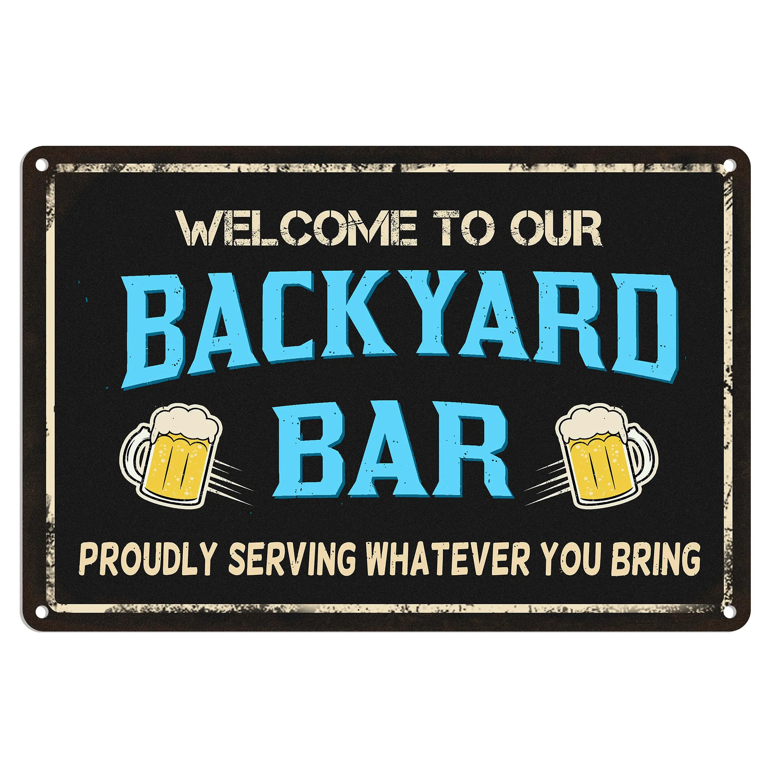Wisesign Welcome to Our Backyard Bar Signs Fun Outdoor Pool Signs, Patio Decor, Man cave Decor, bar Decor, Backyard Decor 8"
Wisesign Welcome to Our Backyard Bar Signs Fun Outdoor Pool Signs, Patio Decor, Man cave Decor, bar Decor, Backyard Decor 8"
