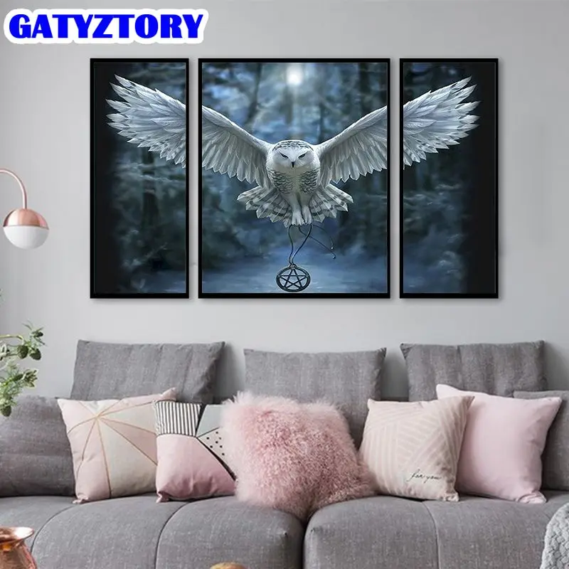 GATYZTORY 3 шт., картины по номерам, белая сова, животные, рисунок на холсте, Раскраска по номерам, настенное искусство, ручная роспись, домашний де...
GATYZTORY 3 шт., картины по номерам, белая сова, животные, рисунок на холсте, Раскраска по номерам, настенное искусство, ручная роспись, домашний де...