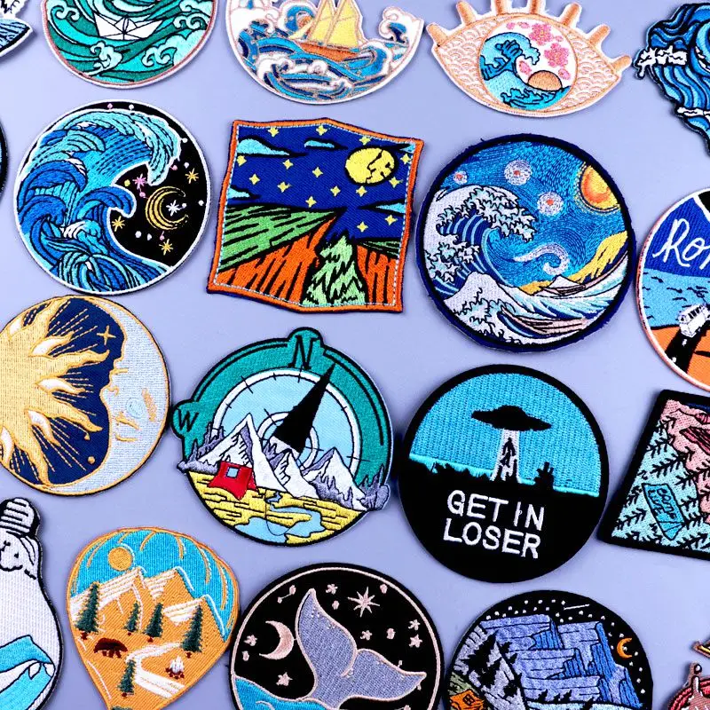 Pulaqi Mountain/Advebture Patch Embroidered Patches for Clothing DIY Iron on Patches On Clothes Whale/Wave Badges Stickers Patch
Pulaqi Mountain/Advebture Patch Embroidered Patches for Clothing DIY Iron on Patches On Clothes Whale/Wave Badges Stickers Patch