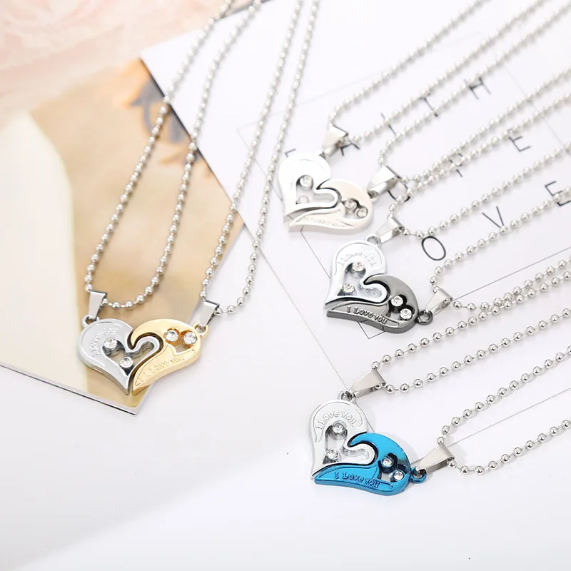 Korean Version Simple Couple Student Heart To Heart Round Bead Necklace Fashion Peach Heart Diamond Pendant
Korean Version Simple Couple Student Heart To Heart Round Bead Necklace Fashion Peach Heart Diamond Pendant