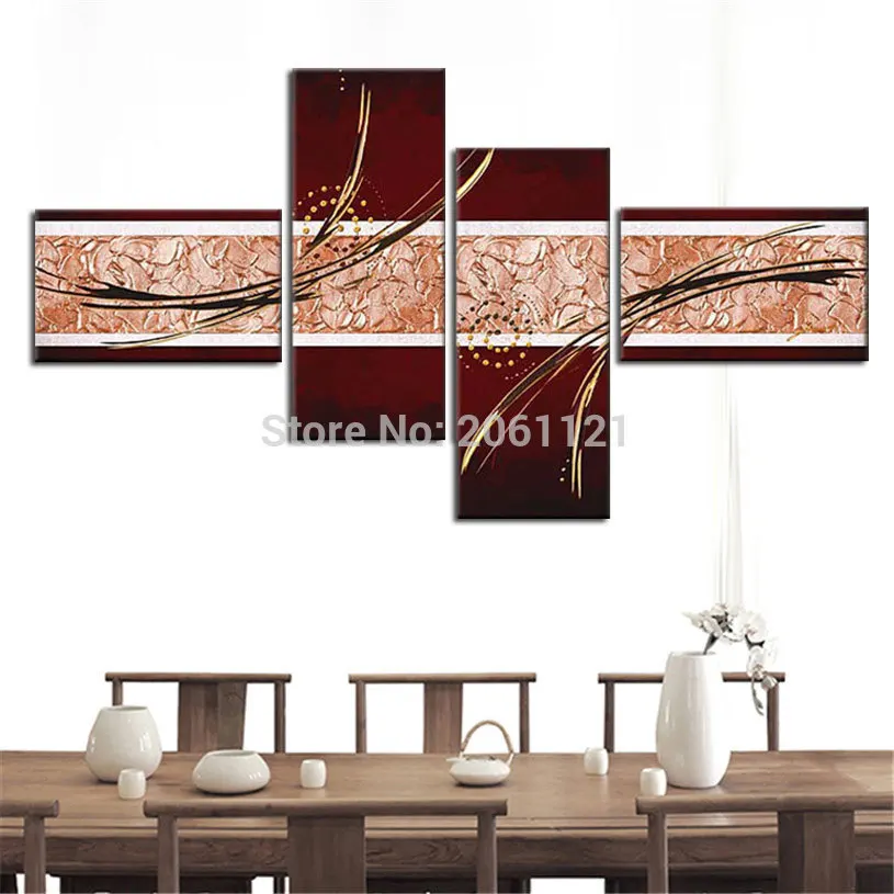hand made modern abstract Acrylic painting gold brown canvas oil painting modular wall pictures for living room decoration
hand made modern abstract Acrylic painting gold brown canvas oil painting modular wall pictures for living room decoration