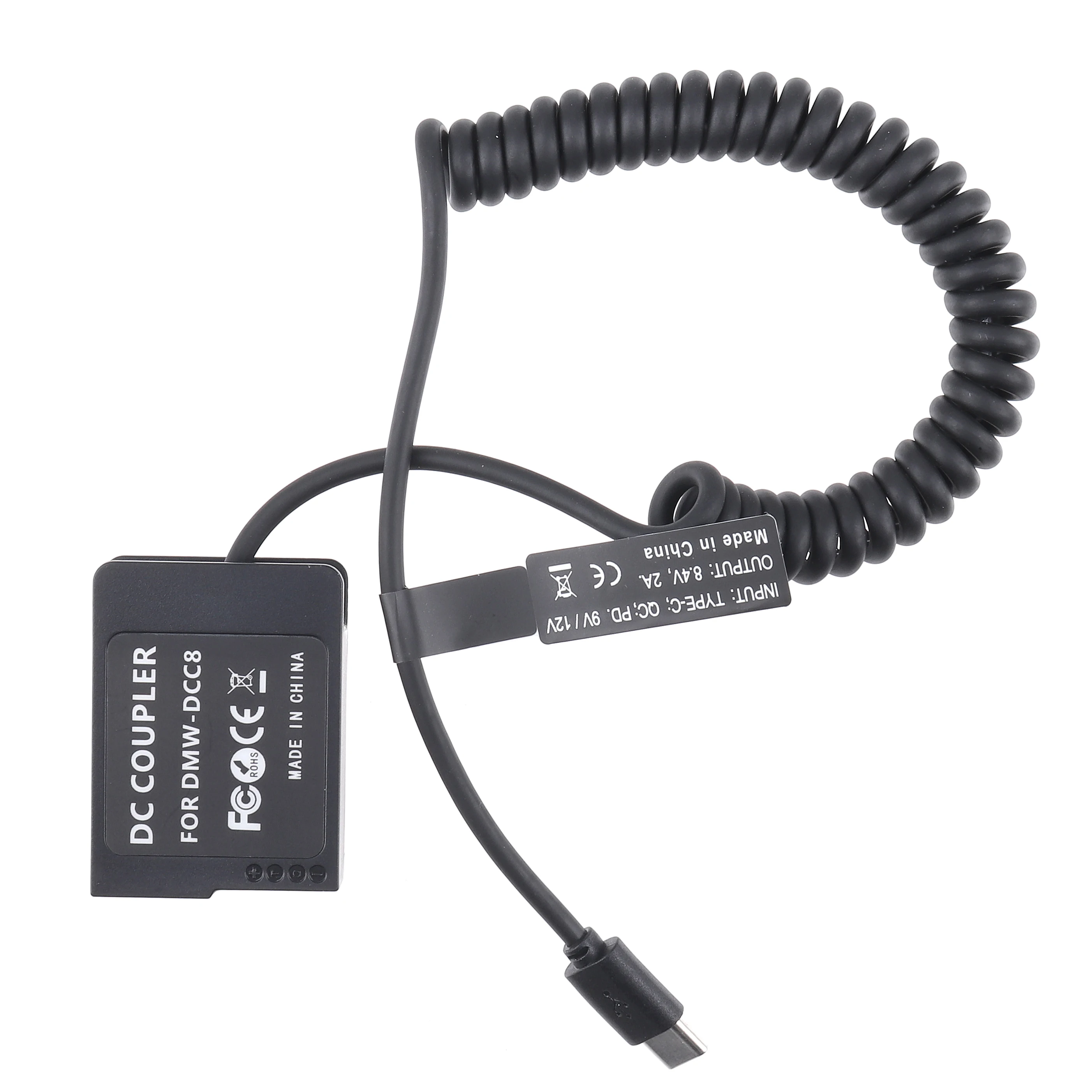 FOTGA Decoded DMW-BLC12/DCC8 Dummy Battery Adapter +Type C Cable for Panasonic FZ200 FZ300 FZ1000 FZ2000 FZ2500 G5 G6 G7 G80 G81
FOTGA Decoded DMW-BLC12/DCC8 Dummy Battery Adapter +Type C Cable for Panasonic FZ200 FZ300 FZ1000 FZ2000 FZ2500 G5 G6 G7 G80 G81