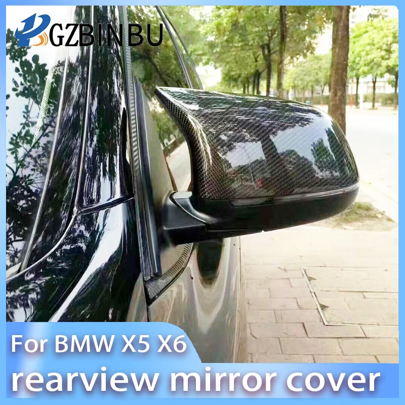 For BMW X5 Rearview Mirror Cover Carbon Fiber Backing Mirror Shell F15 F16 M Style With Horns X6 Mirror Covers 2014-2018 1 Pair
For BMW X5 Rearview Mirror Cover Carbon Fiber Backing Mirror Shell F15 F16 M Style With Horns X6 Mirror Covers 2014-2018 1 Pair