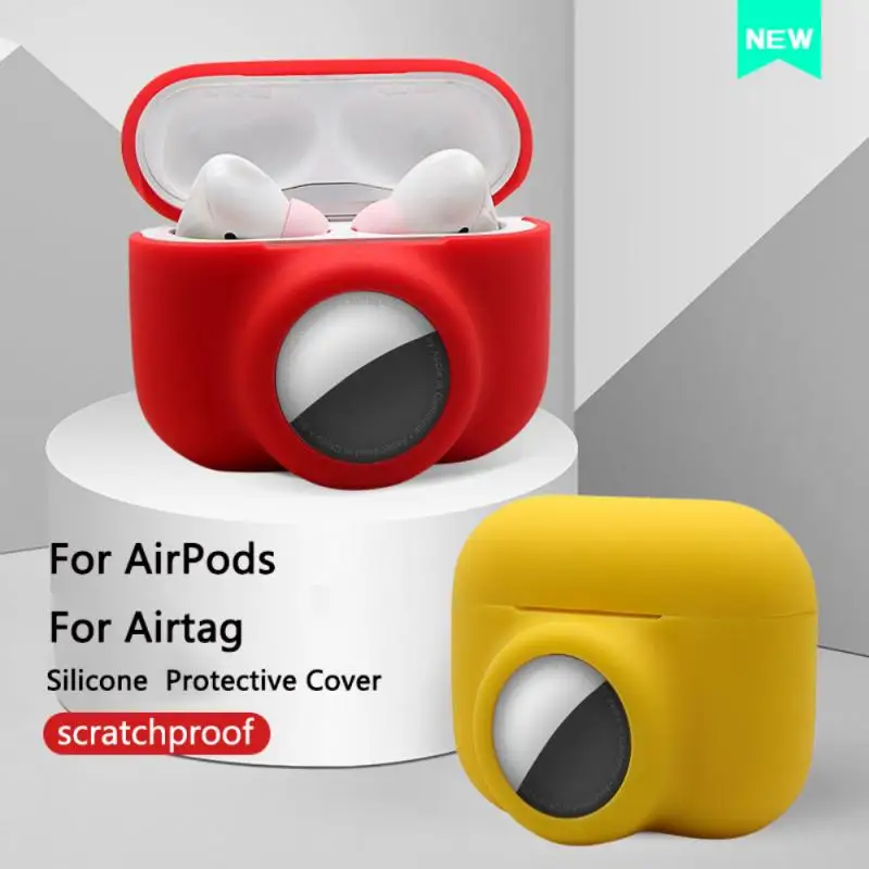 Силиконовый чехол 2 в 1 для airтеги/AirPods Pro, чехол для защиты от потери наушников
Силиконовый чехол 2 в 1 для airтеги/AirPods Pro, чехол для защиты от потери наушников