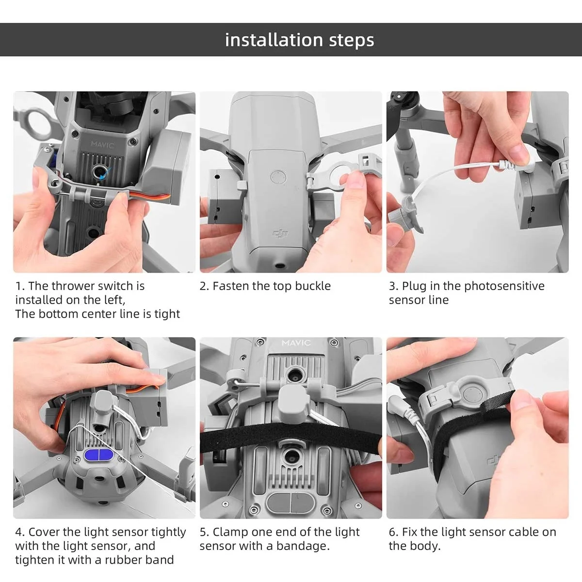 Mavic Air 2 Payload Drone Clip Airdropper Delivery Transport Thrower Device Wedding Drone Fishing Bait Search & Rescue for DJI M
Mavic Air 2 Payload Drone Clip Airdropper Delivery Transport Thrower Device Wedding Drone Fishing Bait Search & Rescue for DJI M