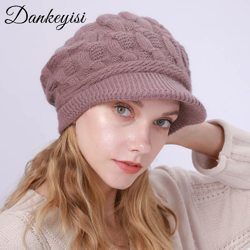 DANKEYISI Women Warm Visors Rabbit Fur Hat Lady Winter Knit Ski Beanie Caps Hat Female Gorras Para Hombre Gorros Mujer Cap
DANKEYISI Women Warm Visors Rabbit Fur Hat Lady Winter Knit Ski Beanie Caps Hat Female Gorras Para Hombre Gorros Mujer Cap