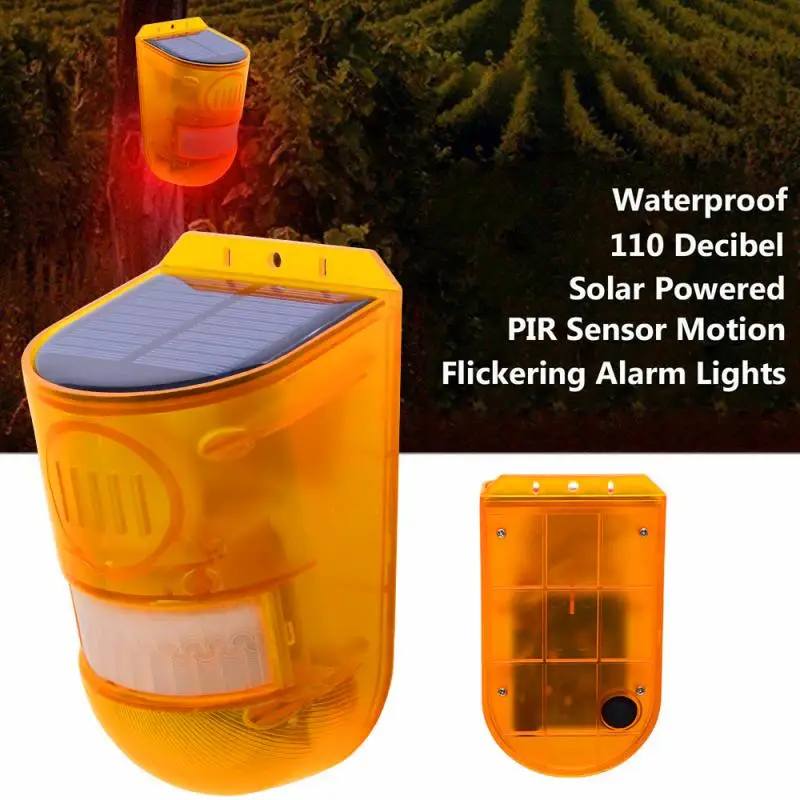 Solar Alarm Light Wireless IP65 Motion Sensor Outdoor Garden Security Lamp Stroboscope Strobe Light LED Light Warning Light
Solar Alarm Light Wireless IP65 Motion Sensor Outdoor Garden Security Lamp Stroboscope Strobe Light LED Light Warning Light