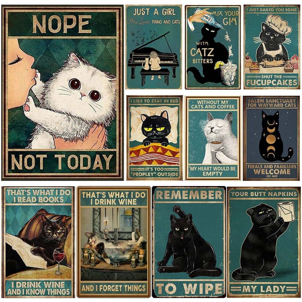 Металлический постер с изображением кошки, жестяные вывески, винтажные жестяные вывески для дома, бара, паба, украшения, металлический пост...
Металлический постер с изображением кошки, жестяные вывески, винтажные жестяные вывески для дома, бара, паба, украшения, металлический пост...