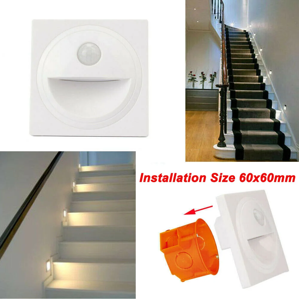 Night Light Intelligent Lamp PIR Motion Detector Sensor LED Stair Light Recessed Step Lamp Ladder Wall Lamp Kitchen Foyer Hall
Night Light Intelligent Lamp PIR Motion Detector Sensor LED Stair Light Recessed Step Lamp Ladder Wall Lamp Kitchen Foyer Hall