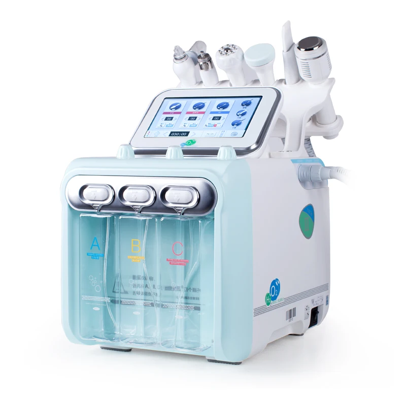 6 in1 H2-O2 Hydro Dermabrasion Instrument Face Lifting Facial Microdermabrasion Machine Water Spray Moisturizing Skin Cleanning
6 in1 H2-O2 Hydro Dermabrasion Instrument Face Lifting Facial Microdermabrasion Machine Water Spray Moisturizing Skin Cleanning