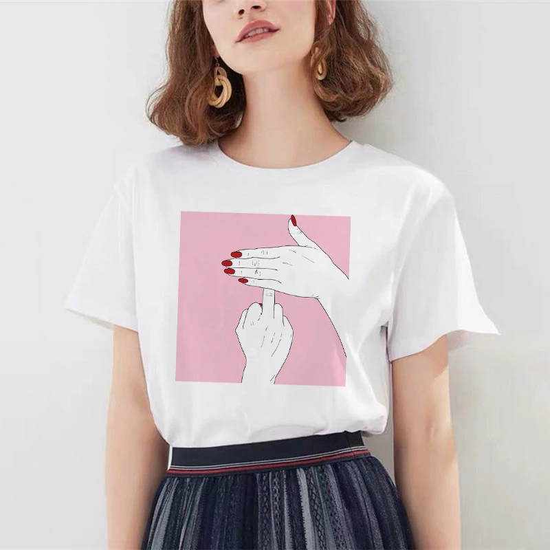 Summer's new gestures and Rose Print Women's T-shirt 2020 Pink Cute Wind Harajuku Women's Short Sleeve T-shirt Women's clothing
Summer's new gestures and Rose Print Women's T-shirt 2020 Pink Cute Wind Harajuku Women's Short Sleeve T-shirt Women's clothing
