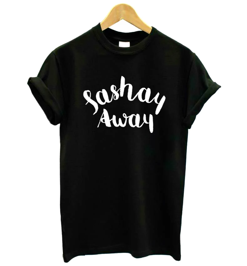 Женская футболка Sashay away с принтом хлопковая Повседневная забавная для девушек и