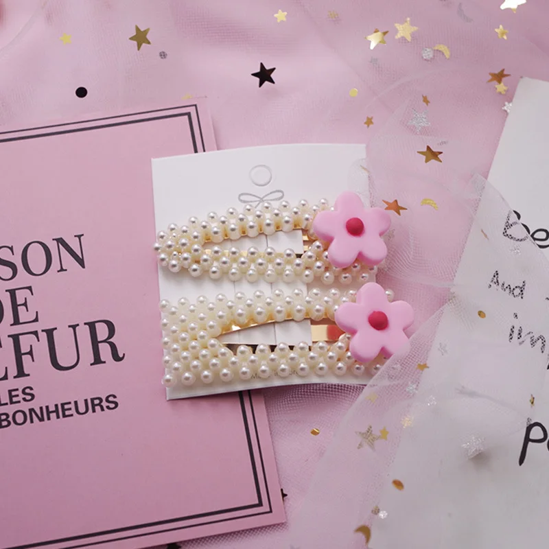 2PCS/Set Korean Sweet Imitation Pearl Hair Clip Colorful Flower Hairpins Vintage Long Barrettes Women Girls Hair Accessories
2PCS/Set Korean Sweet Imitation Pearl Hair Clip Colorful Flower Hairpins Vintage Long Barrettes Women Girls Hair Accessories