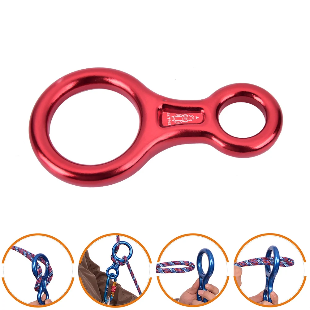 New 35KN Rescue Gear Equipment Abseiling Ring Mountaineering Rappel Rock Climbing Gear Belay Descender Figure of 8 Aluminum
New 35KN Rescue Gear Equipment Abseiling Ring Mountaineering Rappel Rock Climbing Gear Belay Descender Figure of 8 Aluminum