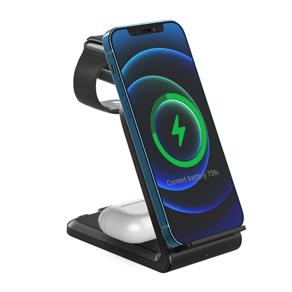 3 in 1 Wireless Charger Stand Qi 15W Fast Charging Induction Chargers For Apple Watch Airpods iPhone 12 Pro Max mini Samsung
3 in 1 Wireless Charger Stand Qi 15W Fast Charging Induction Chargers For Apple Watch Airpods iPhone 12 Pro Max mini Samsung