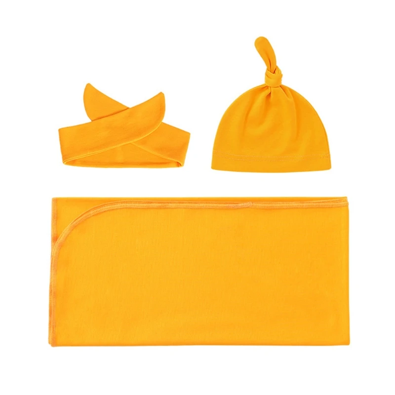 T5EC 3 Pcs Newborn Swaddling Wrap + Headband + Hat Set Baby Cotton Receiving Blanket
T5EC 3 Pcs Newborn Swaddling Wrap + Headband + Hat Set Baby Cotton Receiving Blanket