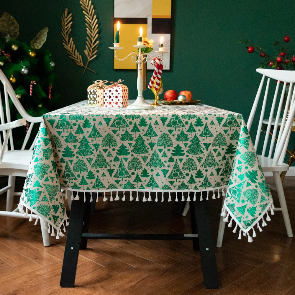Christmas tree tablecloth dustproof tablecloth with rectangular modern home decoration Christmas theme tablecloth Table dining
Christmas tree tablecloth dustproof tablecloth with rectangular modern home decoration Christmas theme tablecloth Table dining
