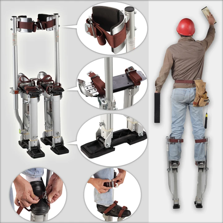2021 New Aluminum Tool Stilts 24" to 40" Adjustable Inch Drywall Stilt for Taping Painting Painter Taping silver
2021 New Aluminum Tool Stilts 24" to 40" Adjustable Inch Drywall Stilt for Taping Painting Painter Taping silver