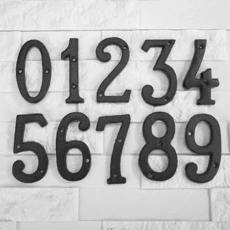Retro 3D Metal Digital Arabic Numbers Cast Iron House Sign Door Plate DIY Cafe Wall Courtyard Decor Creative Door Numbers Sign
Retro 3D Metal Digital Arabic Numbers Cast Iron House Sign Door Plate DIY Cafe Wall Courtyard Decor Creative Door Numbers Sign