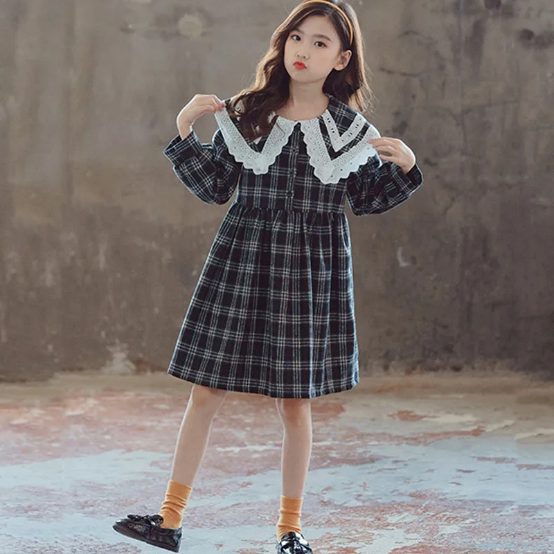 2022 New Spring Children's Clothes Cotton Teen Baby Girls Shirt Dress Fashion Princess Casual Kids Dresses Autumn Big Collar 
2022 New Spring Children's Clothes Cotton Teen Baby Girls Shirt Dress Fashion Princess Casual Kids Dresses Autumn Big Collar