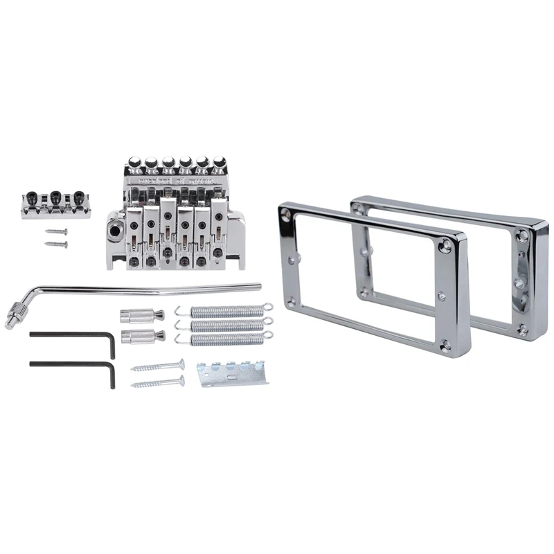 1 Set Bridge Double Locking System Pulled Electric Guitar String Bridge & 1 Set Pickup Mounting Ring Kit-Pickup Cover
1 Set Bridge Double Locking System Pulled Electric Guitar String Bridge & 1 Set Pickup Mounting Ring Kit-Pickup Cover