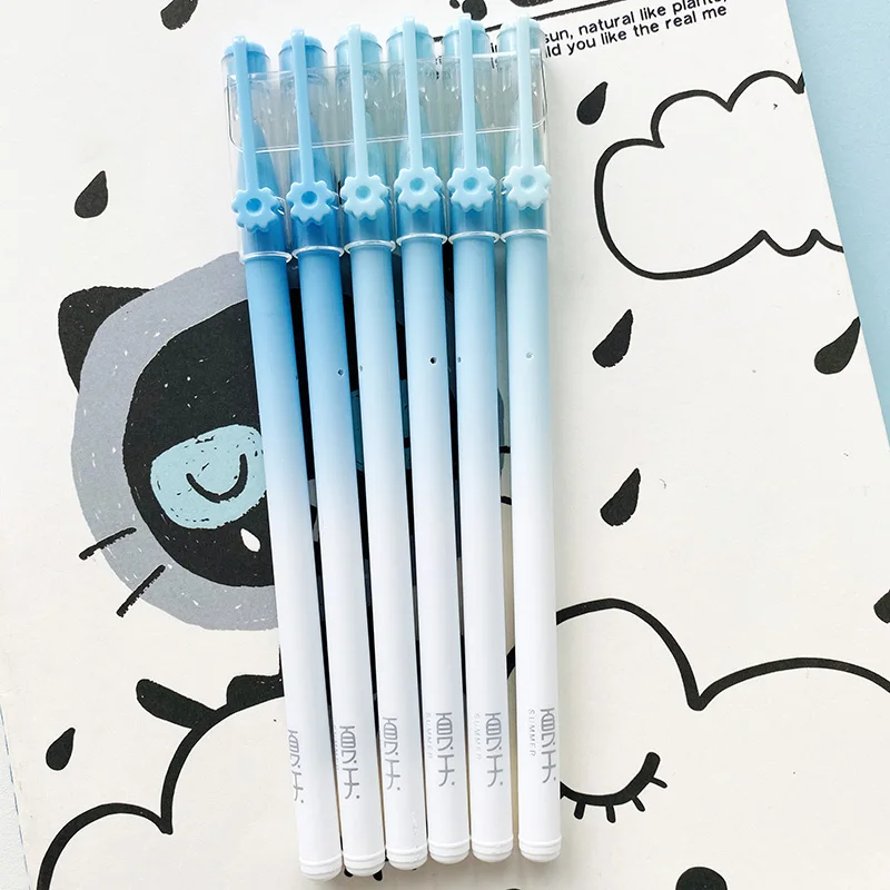 2 pcs Simple Gradient Gel Pen Rollerball Pen Stationery School Office Supply 0.5mm Black Ink
2 pcs Simple Gradient Gel Pen Rollerball Pen Stationery School Office Supply 0.5mm Black Ink