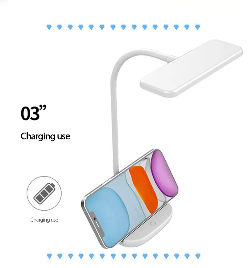 NEW Multifunctional Table Lamp Mobile Phone Stand Desk Lamp Portable LED Soft Light Saving Energy Eye Protection Desk Lights
NEW Multifunctional Table Lamp Mobile Phone Stand Desk Lamp Portable LED Soft Light Saving Energy Eye Protection Desk Lights