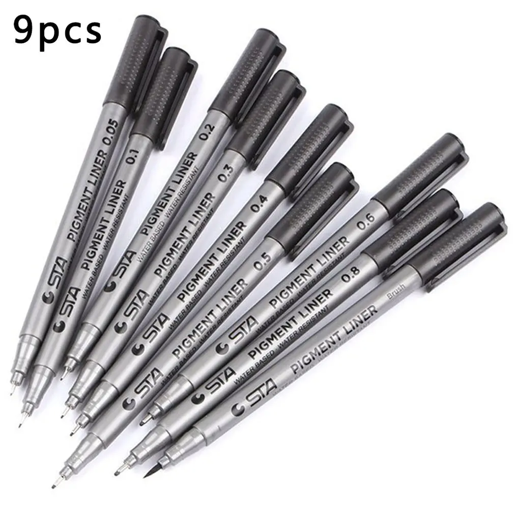 STA8050 Waterproof Art Marker Pen Brush for Painting Comics Hook Line Pigma Fineliner Sketching Pens Creative Stationery
STA8050 Waterproof Art Marker Pen Brush for Painting Comics Hook Line Pigma Fineliner Sketching Pens Creative Stationery