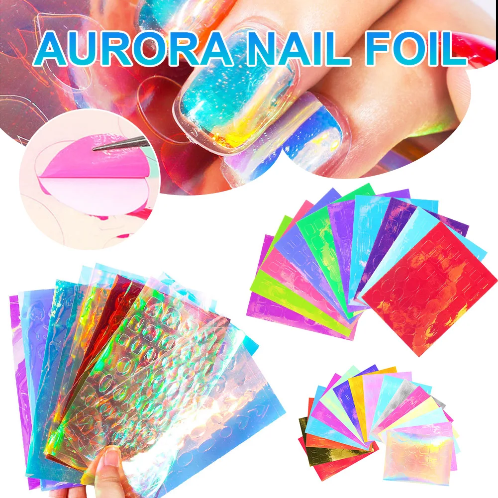 Aurora Nail Foil Stickers PVC Broken Glass Paper Nail Transfer Stickers Manicure Decoration for Nail Art Supplies Fast delivery
Aurora Nail Foil Stickers PVC Broken Glass Paper Nail Transfer Stickers Manicure Decoration for Nail Art Supplies Fast delivery