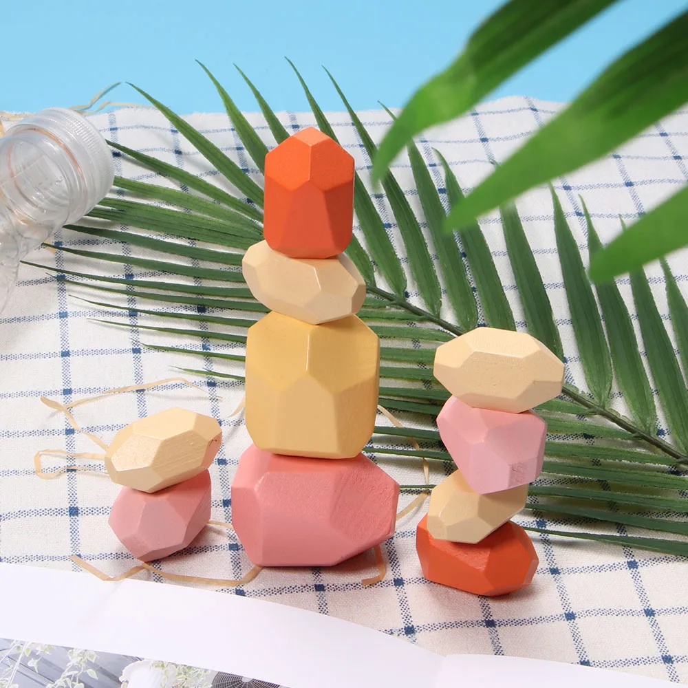 Creative Nordic Style Stacking Stone Wooden Colored Rainbow Stones Toy Educational Toy Jenga Building Block Game Gift Home Decor
Creative Nordic Style Stacking Stone Wooden Colored Rainbow Stones Toy Educational Toy Jenga Building Block Game Gift Home Decor