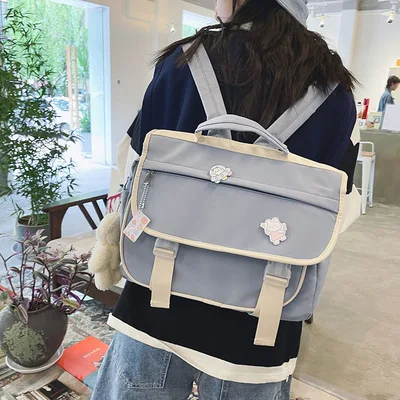 Japanese Style High School Girls Backpack JK Fashion Nylon Waterproof School Bags For Teenage Girls Mochila Feminina Bagpack Bag
Japanese Style High School Girls Backpack JK Fashion Nylon Waterproof School Bags For Teenage Girls Mochila Feminina Bagpack Bag