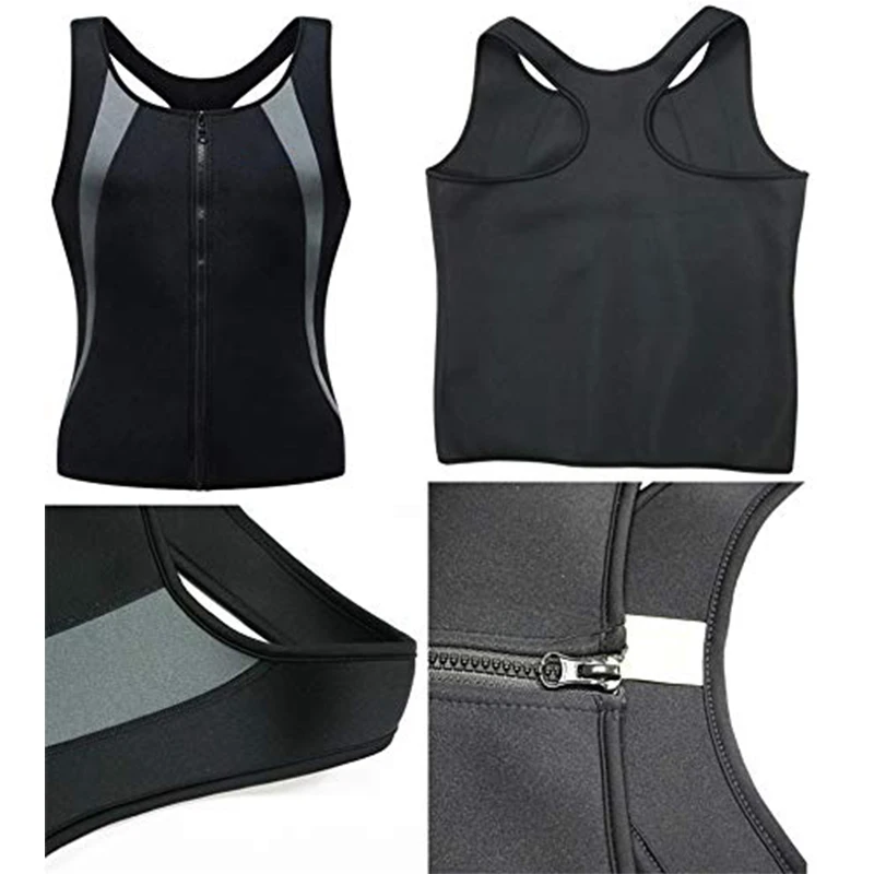 CXZD Men's Sauna Vest Hot Waist Trainer Zipper Corset Ultra Sweat Neoprene Corset Slimming Body Shaper Tank Top Body with Zipper
CXZD Men's Sauna Vest Hot Waist Trainer Zipper Corset Ultra Sweat Neoprene Corset Slimming Body Shaper Tank Top Body with Zipper