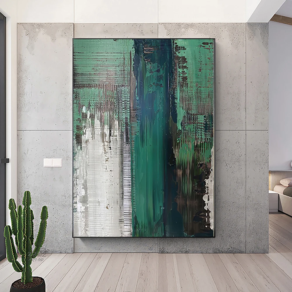 Abstract Art Hand Painted Green Abstract Oil Painting Handmade Wall Art Modern Paintings Decoration For Living Room Home Decor
Abstract Art Hand Painted Green Abstract Oil Painting Handmade Wall Art Modern Paintings Decoration For Living Room Home Decor
