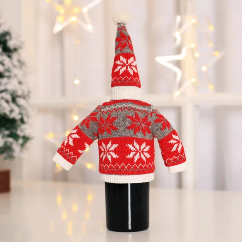 2020 New Year Christmas Clothes With Hats Xmas Red Wine Bottle Covers Knitted Red Wine Bottle Set Party Decoration
2020 New Year Christmas Clothes With Hats Xmas Red Wine Bottle Covers Knitted Red Wine Bottle Set Party Decoration