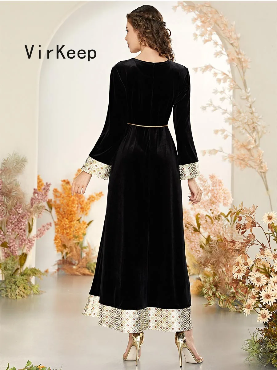 women velvet gloden embroidery dress full sleeve robe african dashiki dubai ramadan abaya muslim gown plus size VKDR2471
women velvet gloden embroidery dress full sleeve robe african dashiki dubai ramadan abaya muslim gown plus size VKDR2471